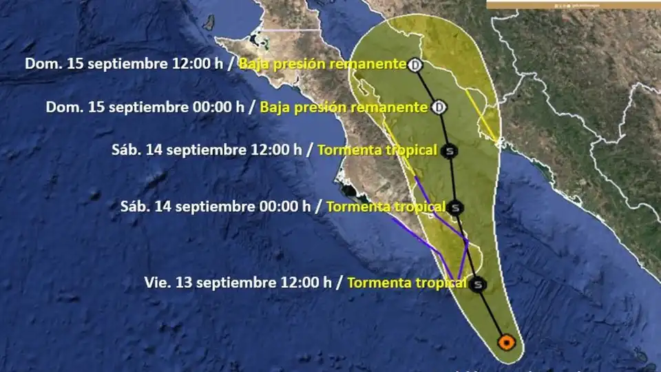 Cierran la playa de Bahía de Kino  por Tormenta tropical 'Ileana'